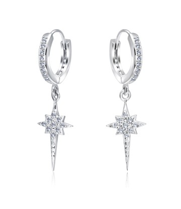 Sparkly with CZ Silver Huggies Earring HO-1636